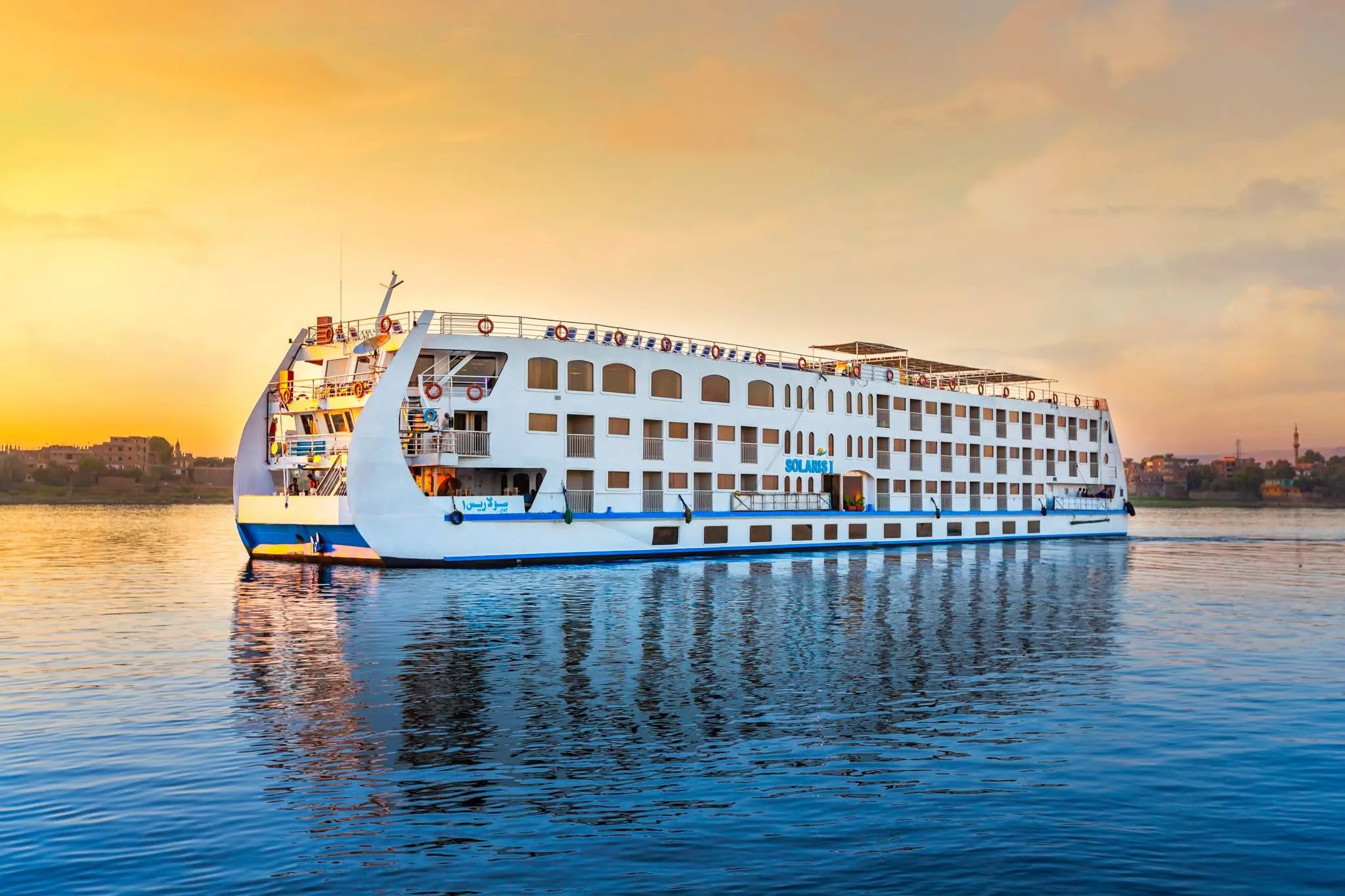 Exterior view of the HS Solaris II Nile Cruise Nile cruise ship
